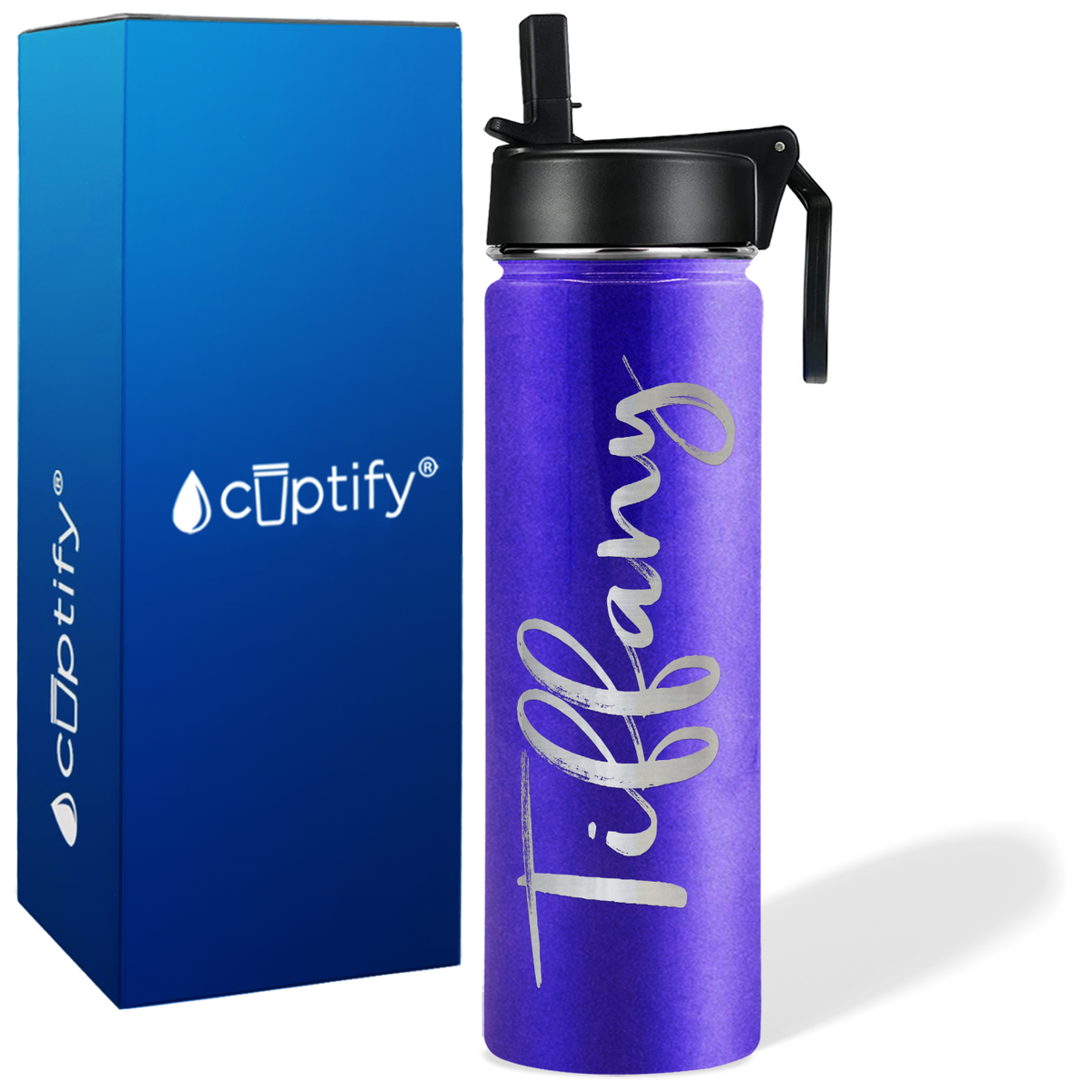 Personalized Tiffany Style on 24oz Wide Mouth