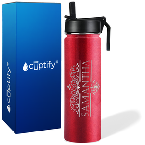 Personalized Vestige Design on 24oz Wide Mouth Bottle