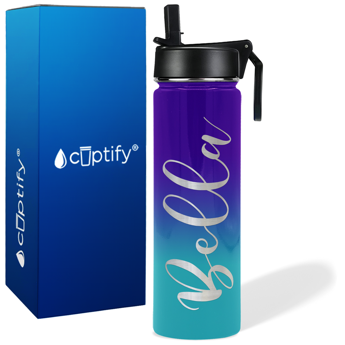 Personalized Bella Style on 24oz Wide Mouth