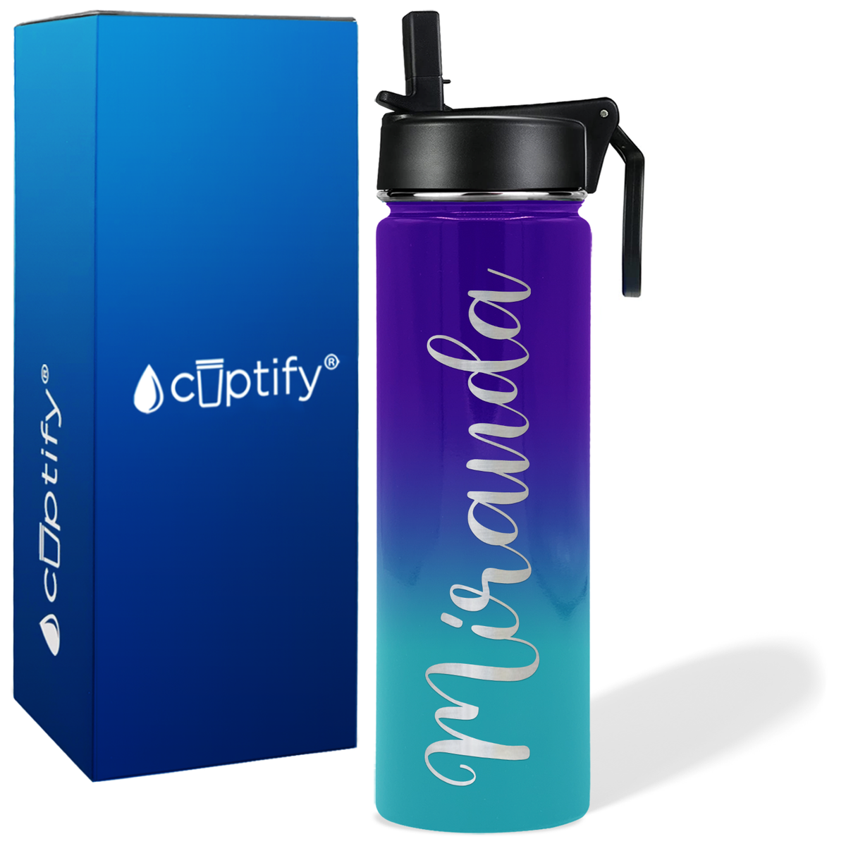 Personalized Miranda Style on 24oz Wide Mouth