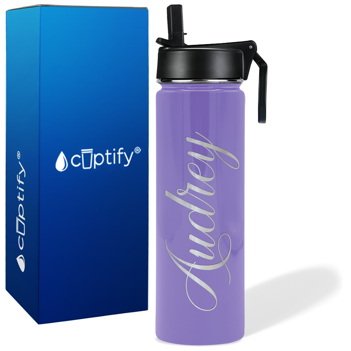 Personalized Audrey Style on 24oz Wide Mouth