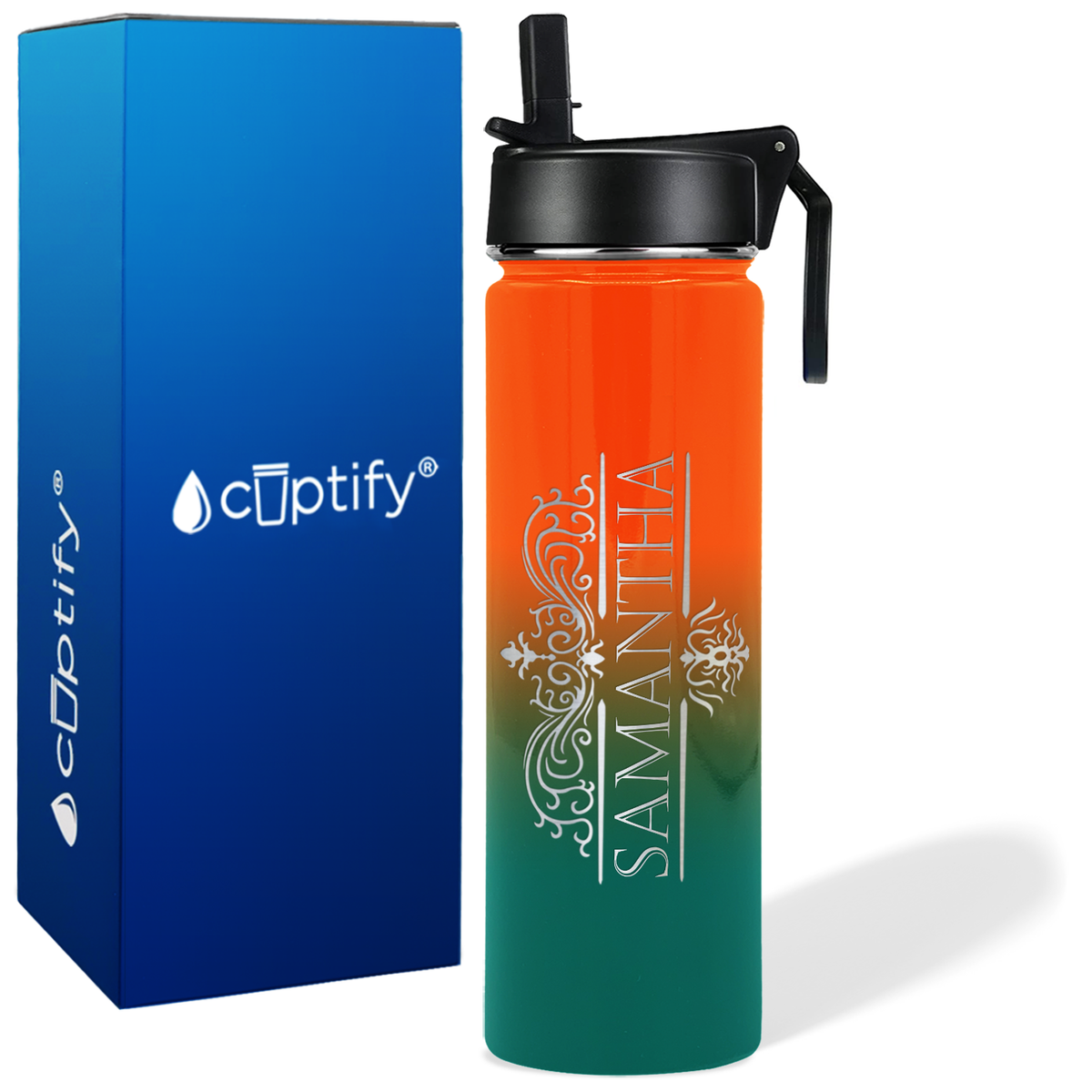 Personalized Vestige Design on 24oz Wide Mouth Bottle