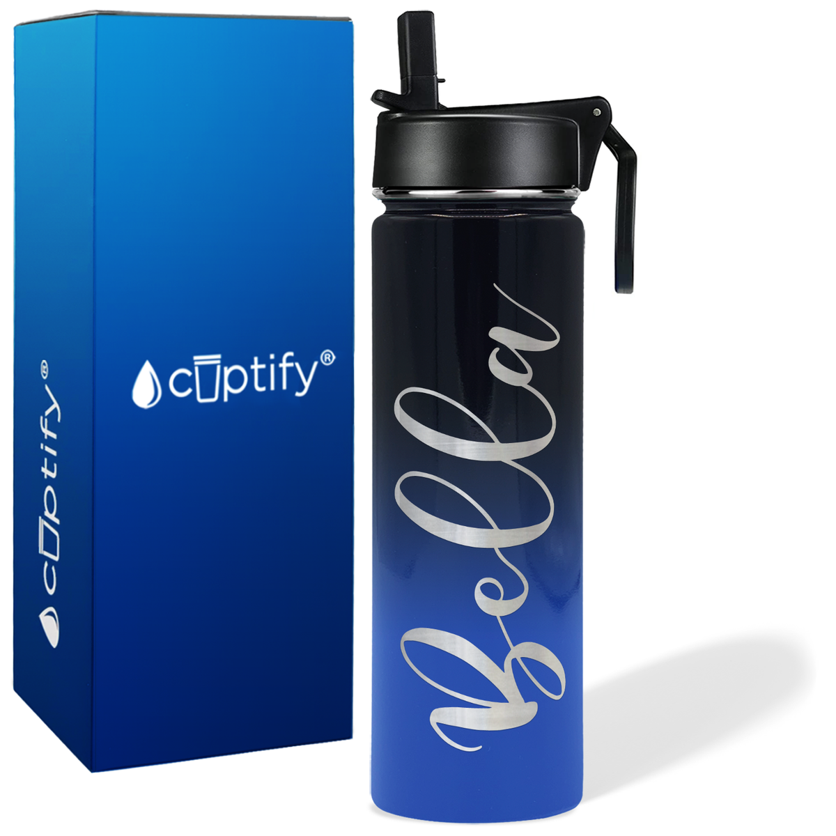 Personalized Bella Style on 24oz Wide Mouth