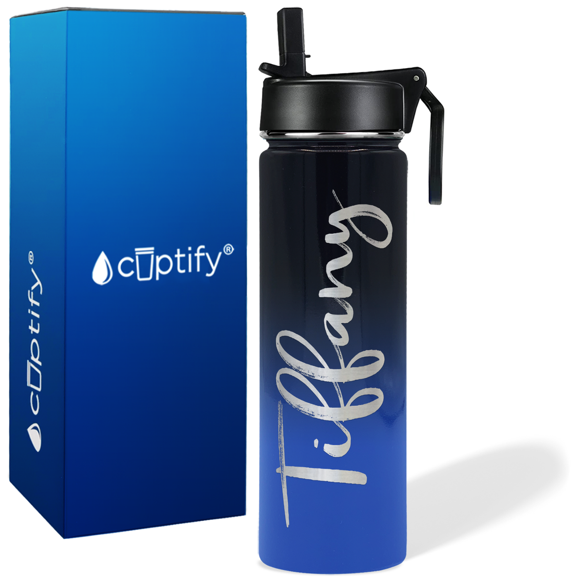 Personalized Tiffany Style on 24oz Wide Mouth