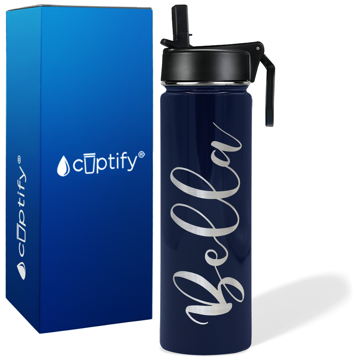 Personalized Bella Style on 24oz Wide Mouth