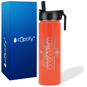 Personalized Vestige Design on 24oz Wide Mouth Bottle