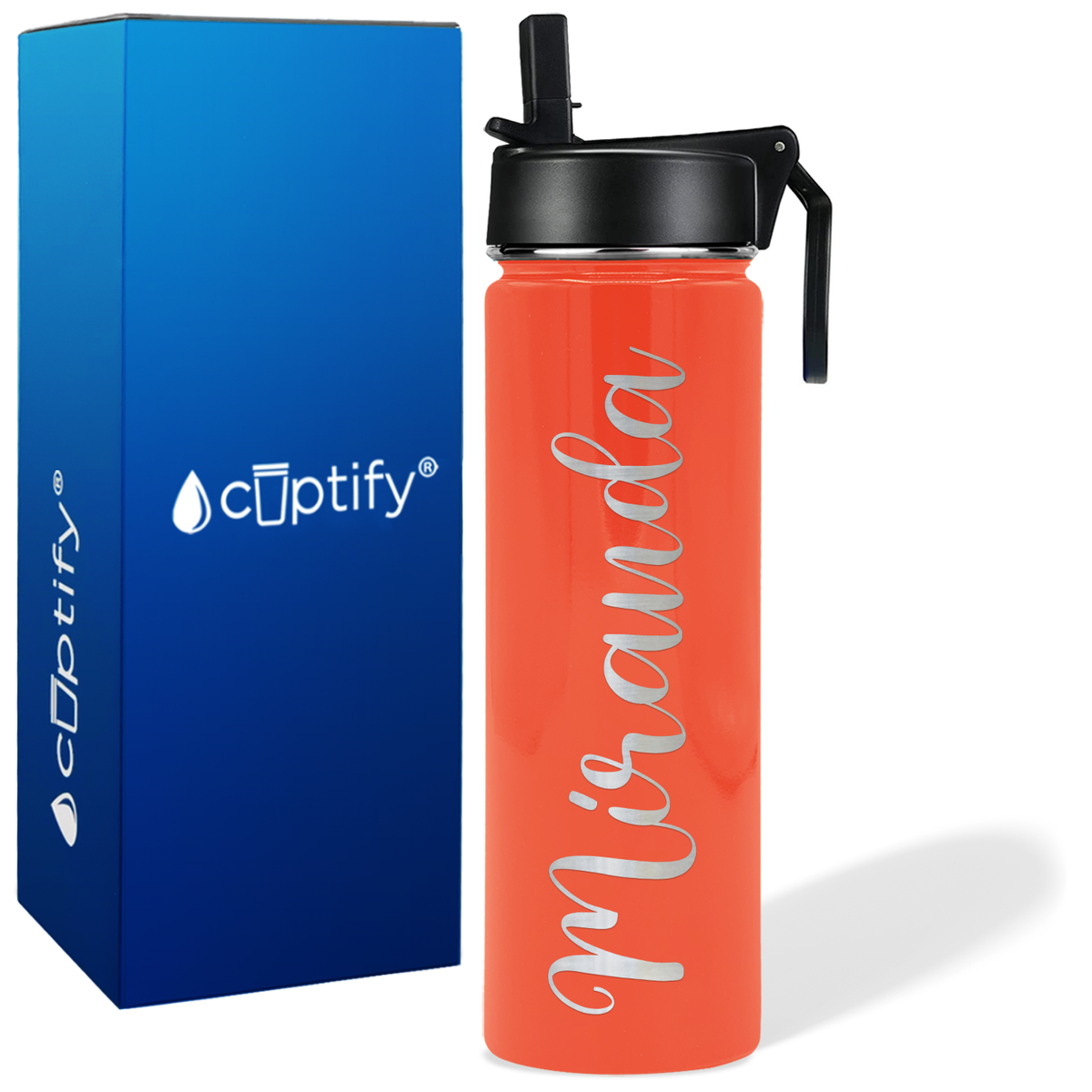 Personalized Miranda Style on 24oz Wide Mouth