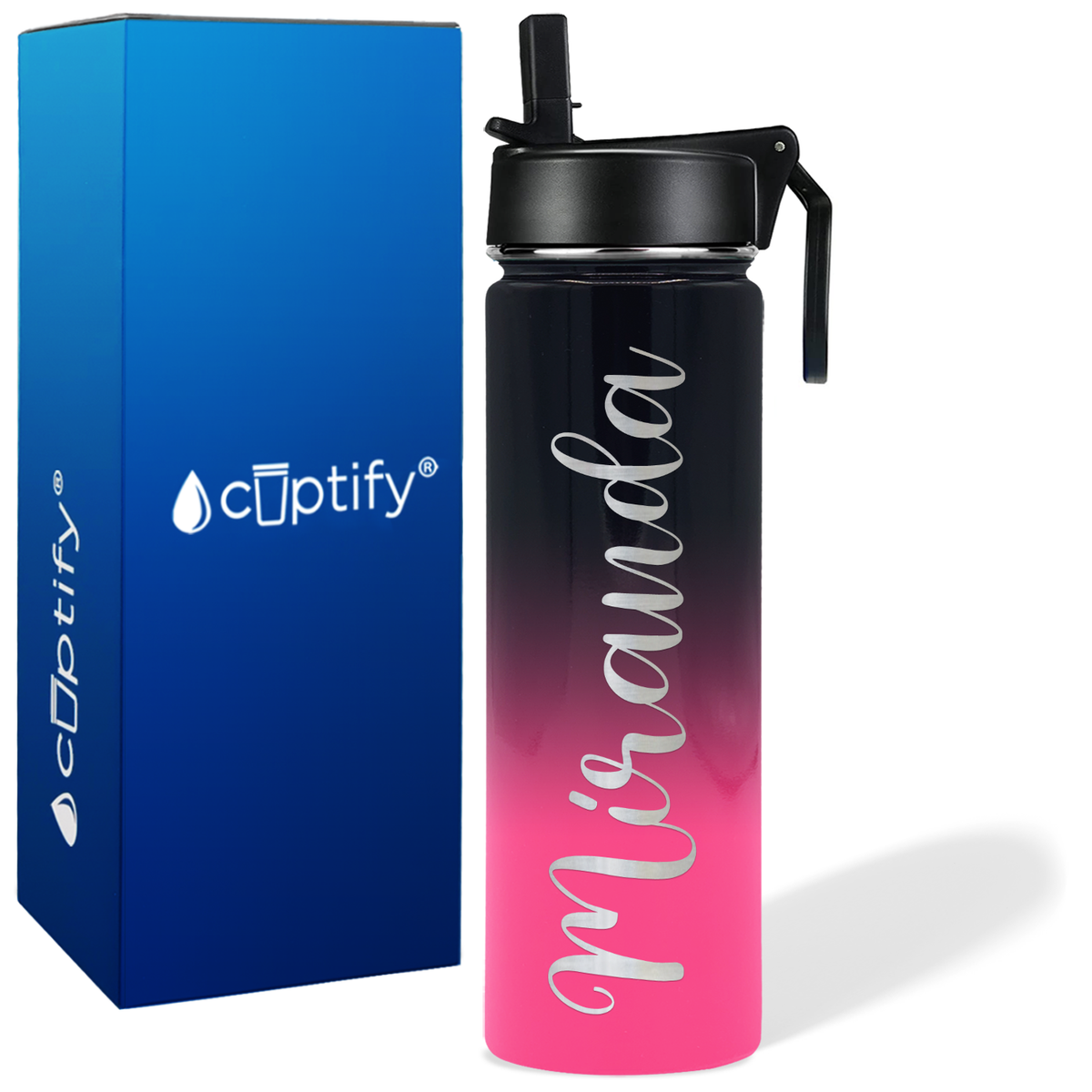 Personalized Miranda Style on 24oz Wide Mouth