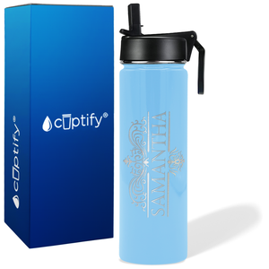 Personalized Vestige Design on 24oz Wide Mouth Bottle