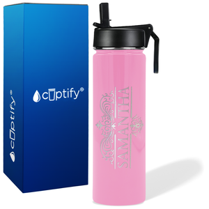 Personalized Vestige Design on 24oz Wide Mouth Bottle