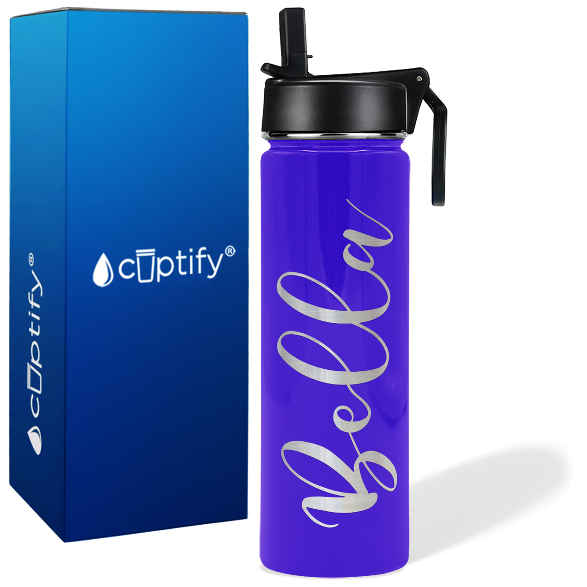 Personalized Bella Style on 24oz Wide Mouth