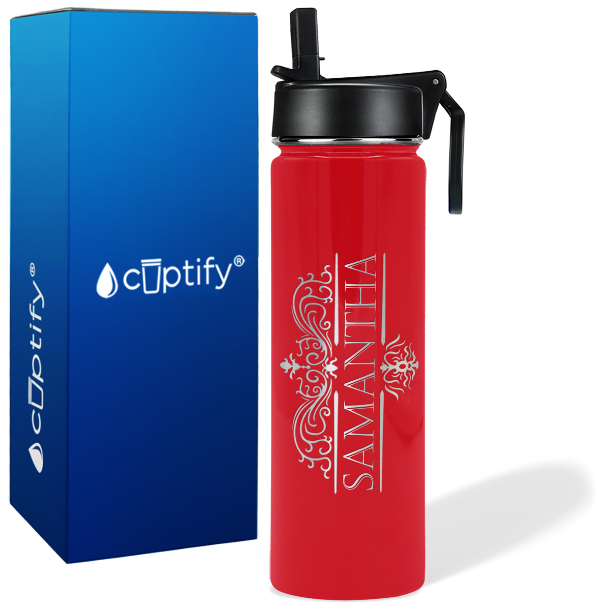 Personalized Vestige Design on 24oz Wide Mouth Bottle