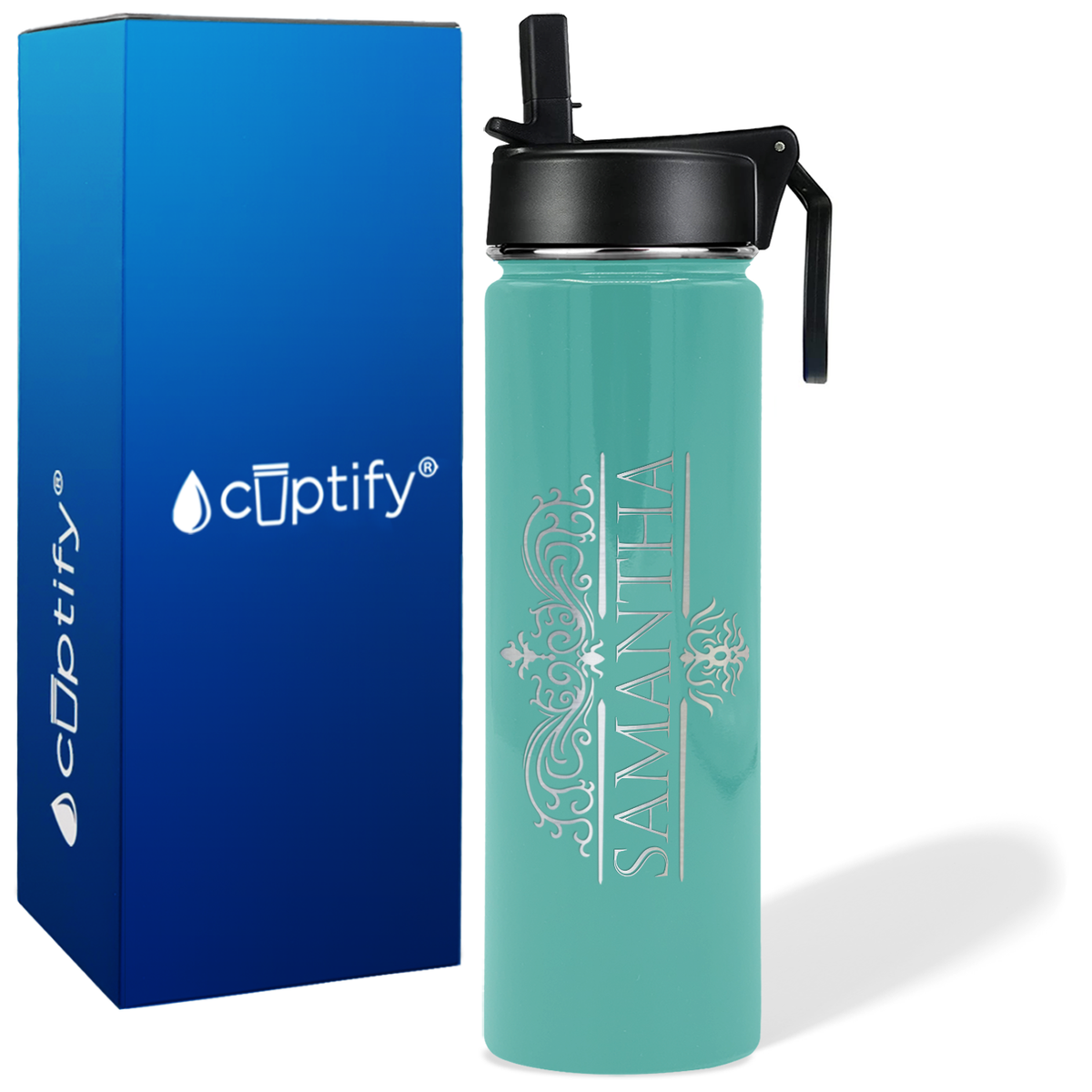 Personalized Vestige Design on 24oz Wide Mouth Bottle