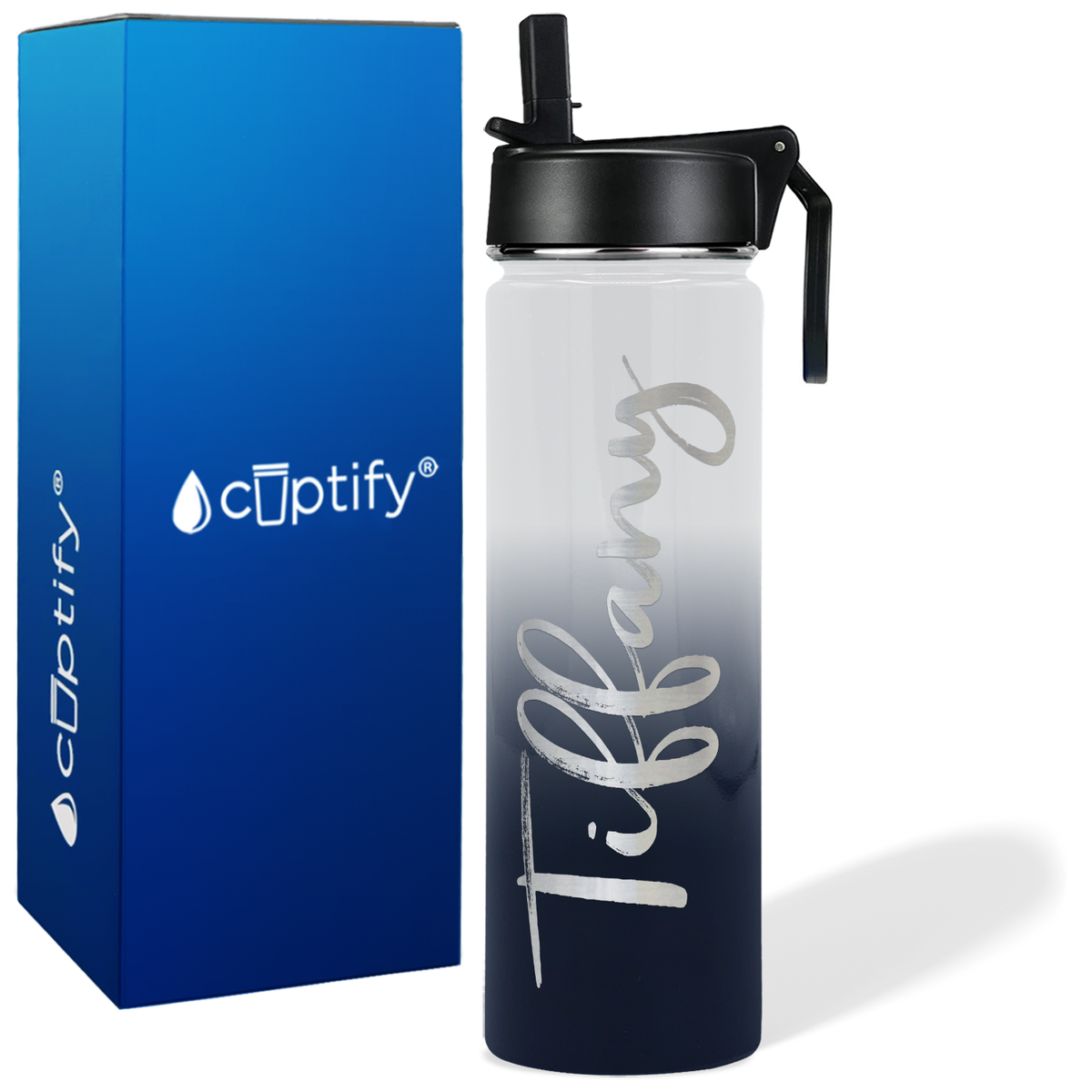 Personalized Tiffany Style on 24oz Wide Mouth