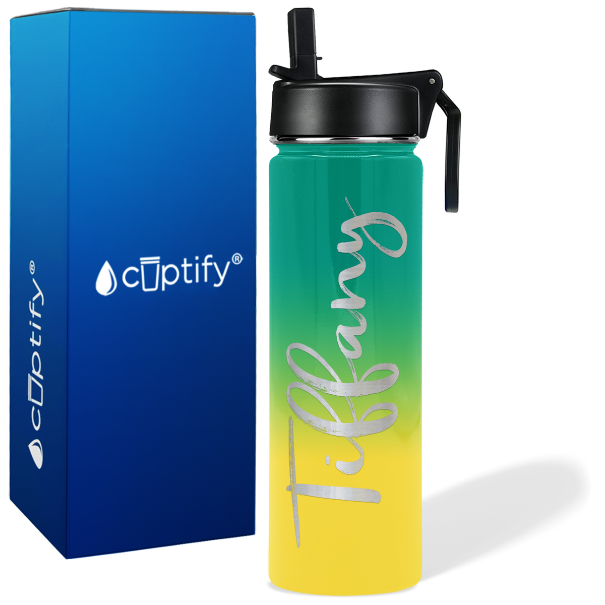 Personalized Tiffany Style on 24oz Wide Mouth