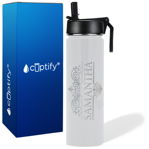 Personalized Vestige Design on 24oz Wide Mouth Bottle