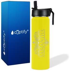 Personalized Vestige Design on 24oz Wide Mouth Bottle