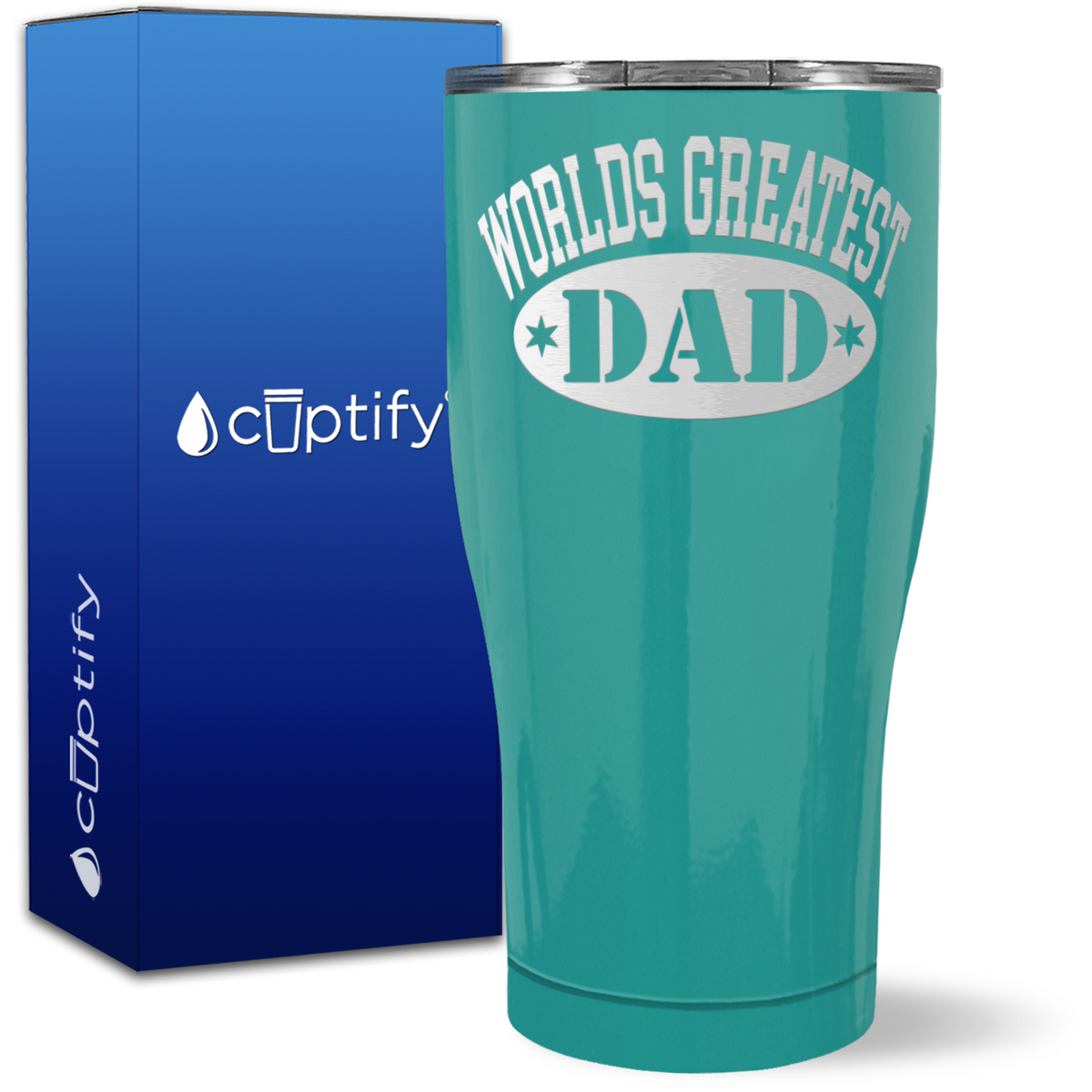 World's Greatest Dad on 27oz Curve Tumbler