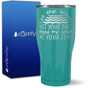 Let the Waves on 27oz Curve Tumbler