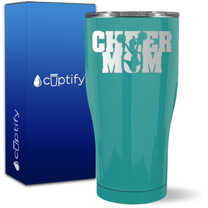 Cheer Mom on 27oz Curve Tumbler