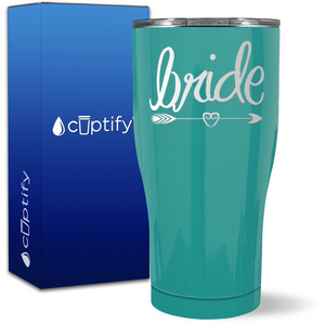 Bride Heart Arrow on 27oz Curve Tumbler