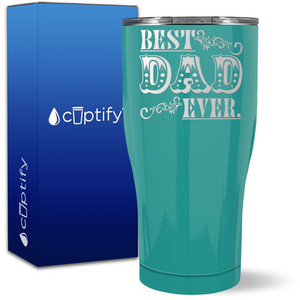 Best Dad Ever Design on 27oz Curve Tumbler