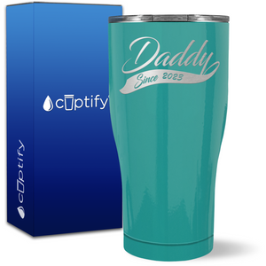 Daddy Since on 27oz Curve Tumbler