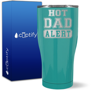 Hot Dad Alert on 27oz Curve Tumbler