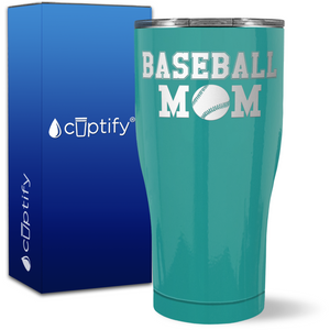 Baseball Mom Block on 27oz Curve Tumbler