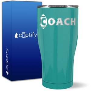 Football Coach on 27oz Curve Tumbler