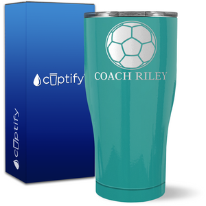 Personalized Soccer Coach on 27oz Curve Tumbler