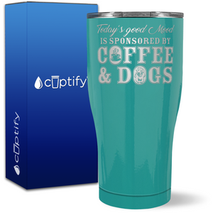 Sponsored By Coffee and Dogs on 27oz Curve Tumbler