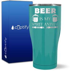 Beer is my Spirit Animal on 27oz Curve Tumbler