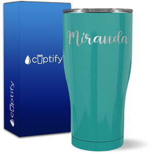 Personalized Miranda Style on 27oz Curve Tumbler