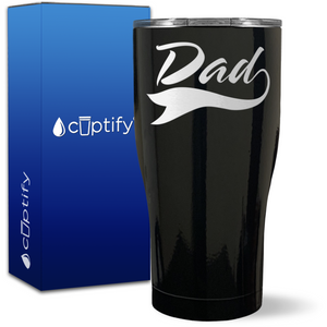 Dad Swoosh on 27oz Curve Tumbler