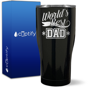 World's Best Dad on 27oz Curve Tumbler