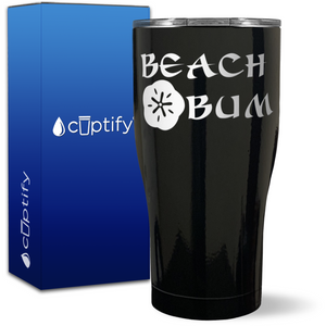 Beach Bum on 27oz Curve Tumbler