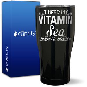 I Need my Vitamin Sea on 27oz Curve Tumbler