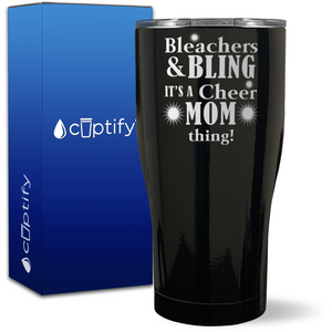 Bleachers & Bling on 27oz Curve Tumbler