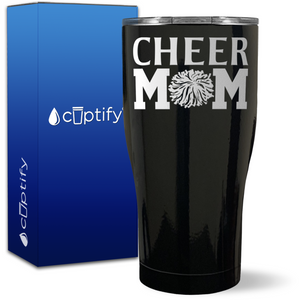 Cheer Mom Pom Pom on 27oz Curve Tumbler