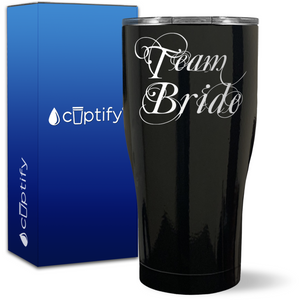 Team Bride on 27oz Curve Tumbler