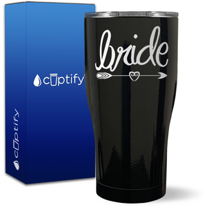 Bride Heart Arrow on 27oz Curve Tumbler