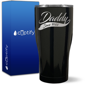 Daddy Since on 27oz Curve Tumbler