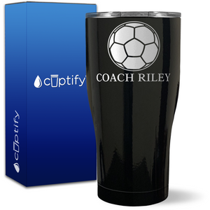 Personalized Soccer Coach on 27oz Curve Tumbler