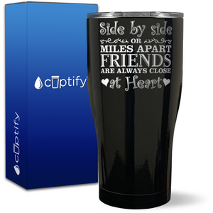 Curly Side by Side or Miles Apart on 27oz Curve Tumbler