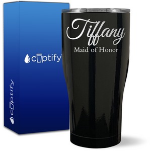 Personalized Maid of Honor on 27oz Curve Tumbler