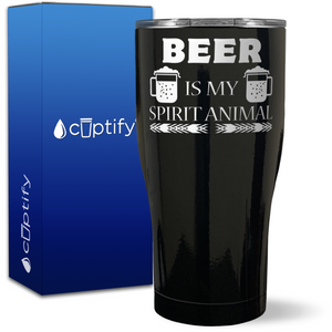 Beer is my Spirit Animal on 27oz Curve Tumbler