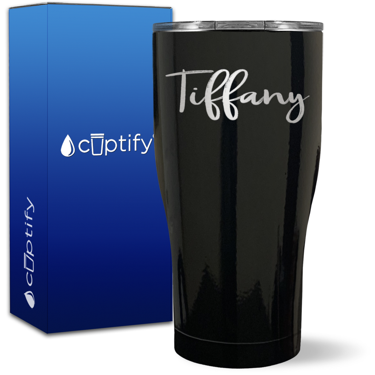 Personalized Tiffany Style on 27oz Curve Tumbler