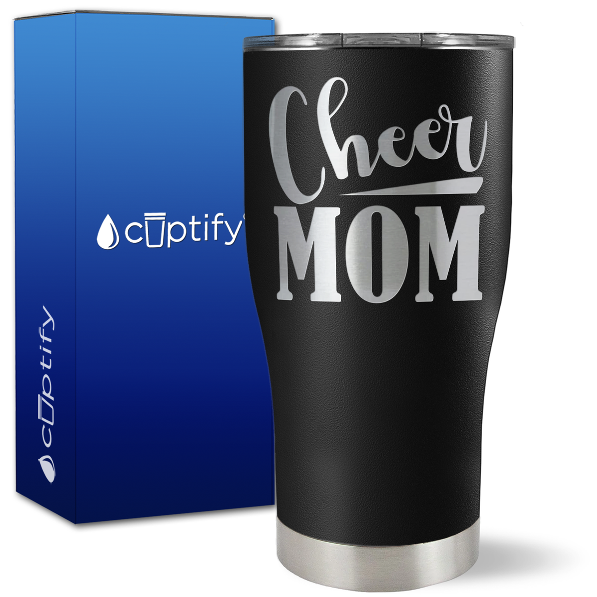 Cheer Mom Slanted on 27oz Curve Tumbler