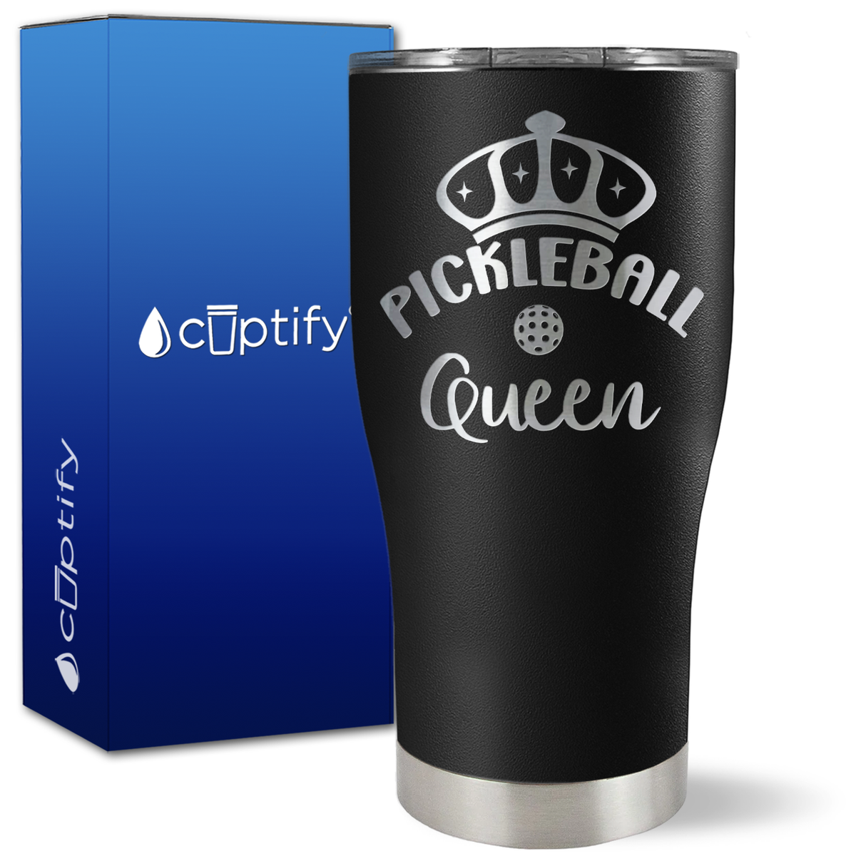 Pickleball Queen on 27oz Curve Tumbler